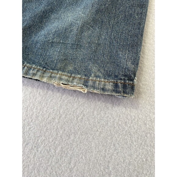 True Republic Jeans 37x30 Blue Loose Relaxed Embroidery Grunge Tag 38x32 - Picture 11 of 14